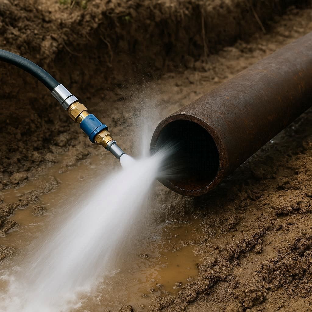 Гидродинамическая прочистка водопроводных труб в Феодосии